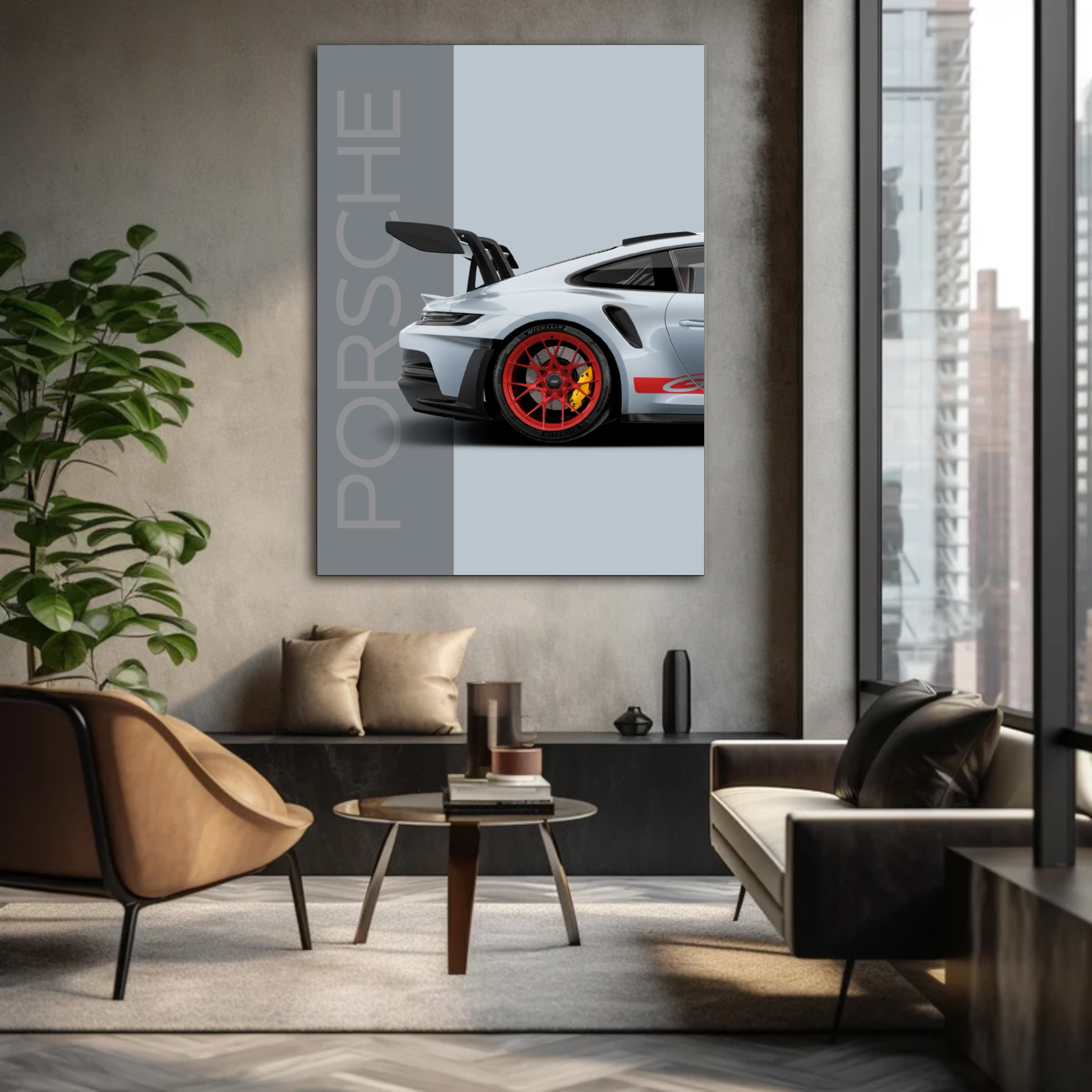 Quadro Porsche Silver