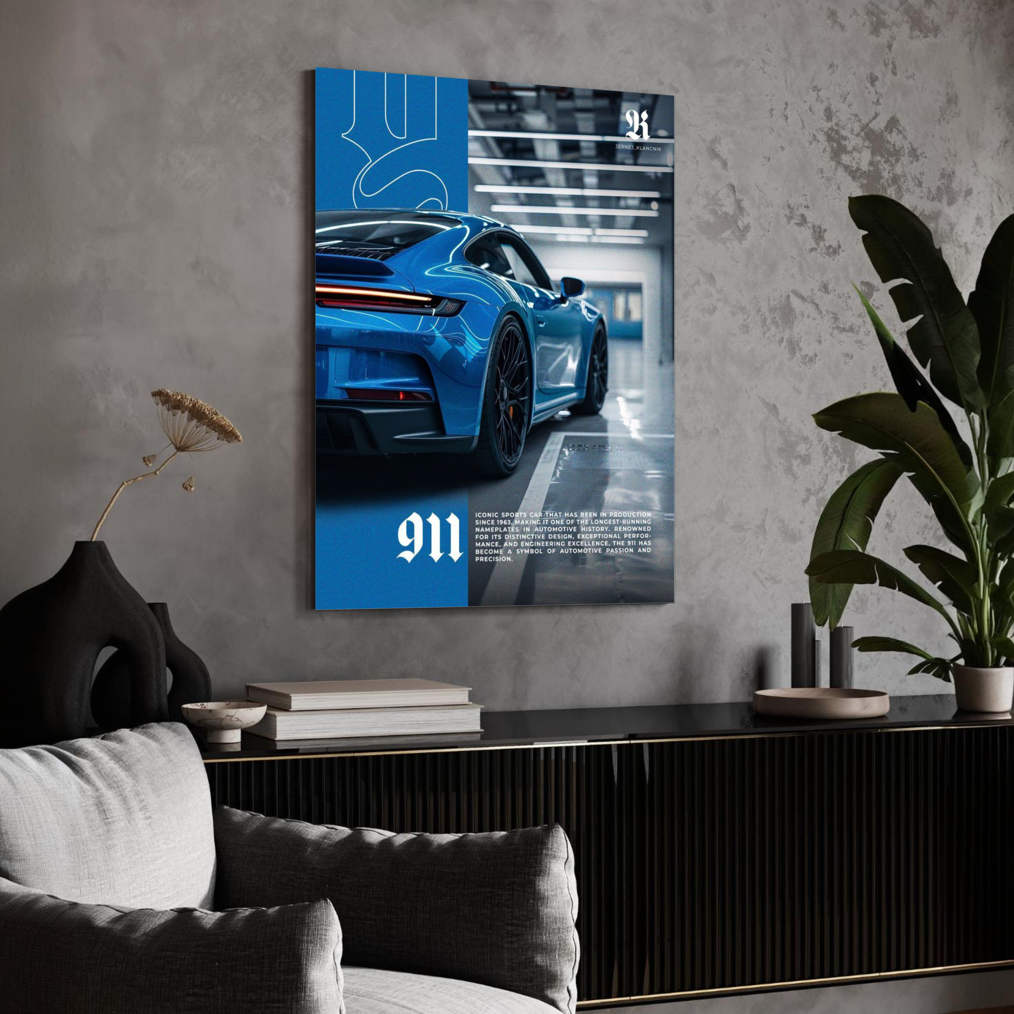 Quadro Porsche 911 Blue