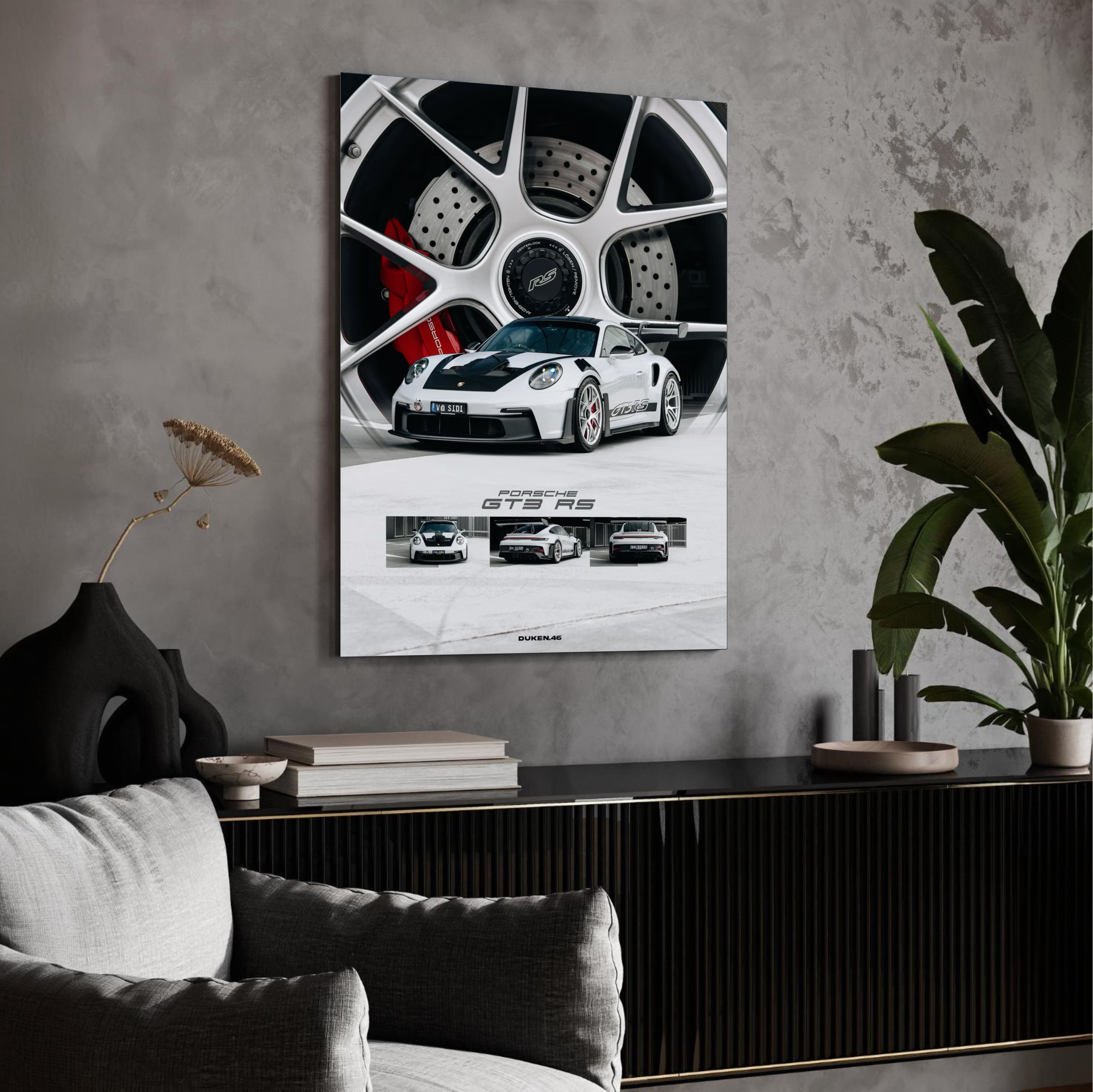 Quadro Porsche GT3 RS White