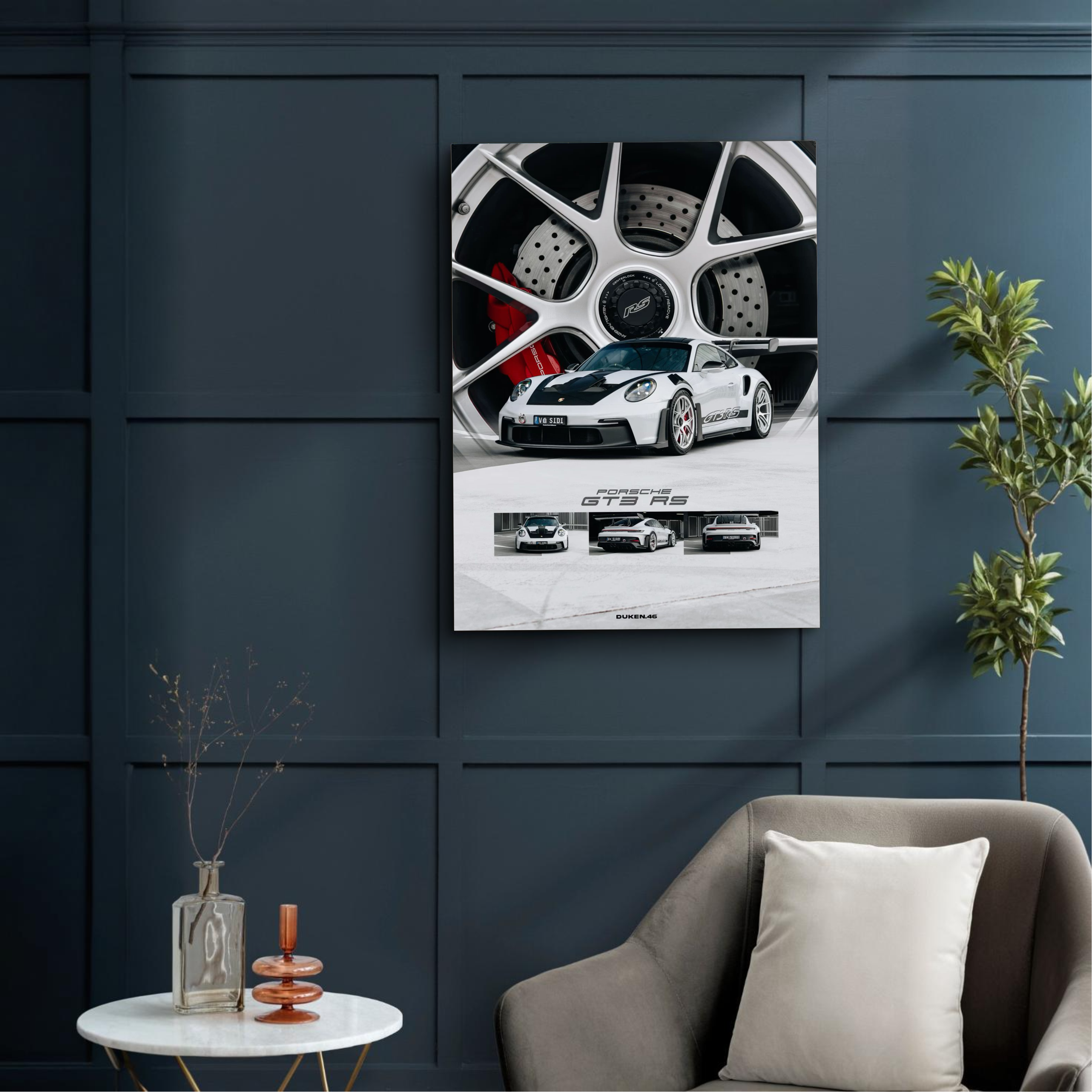 Quadro Porsche GT3 RS White