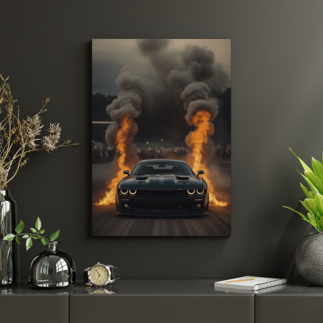 Quadro com LED Mustang CL02