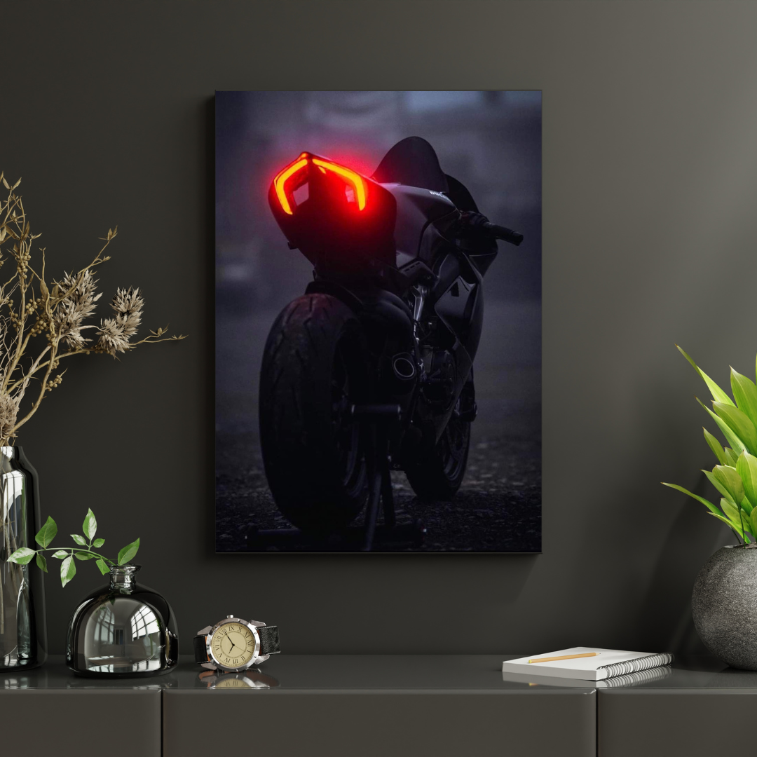 Quadro com LED Moto CL01