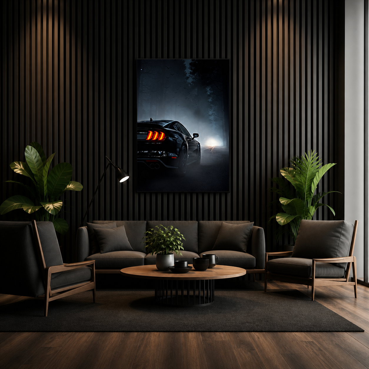 Quadro com LED Mustang CL01