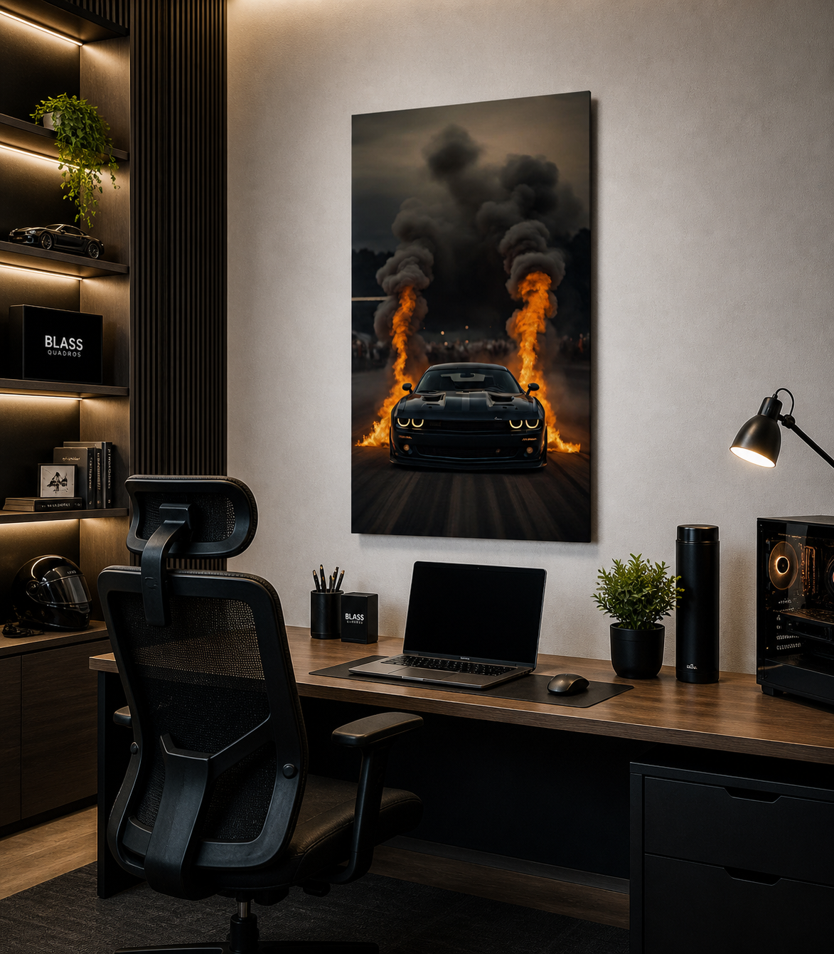 Quadro com LED Mustang CL02