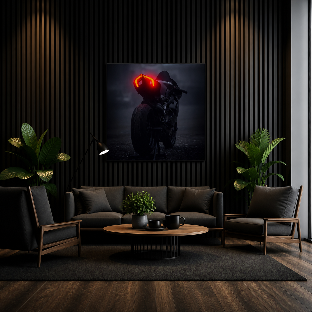 Quadro com LED Moto CL01