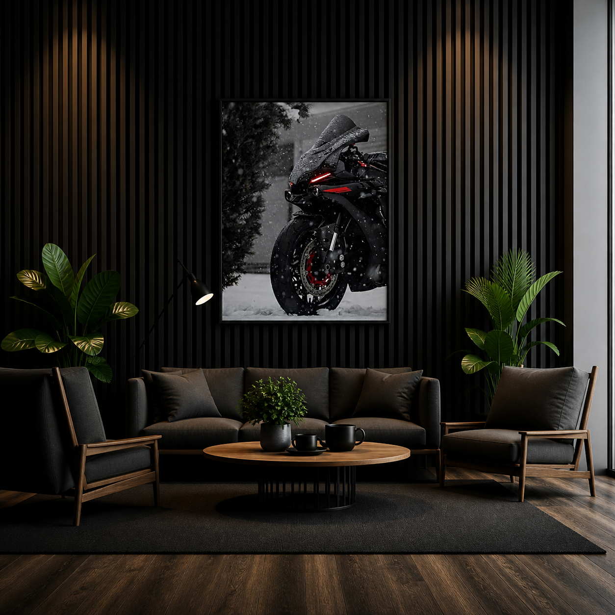 Quadro com LED Moto CL02