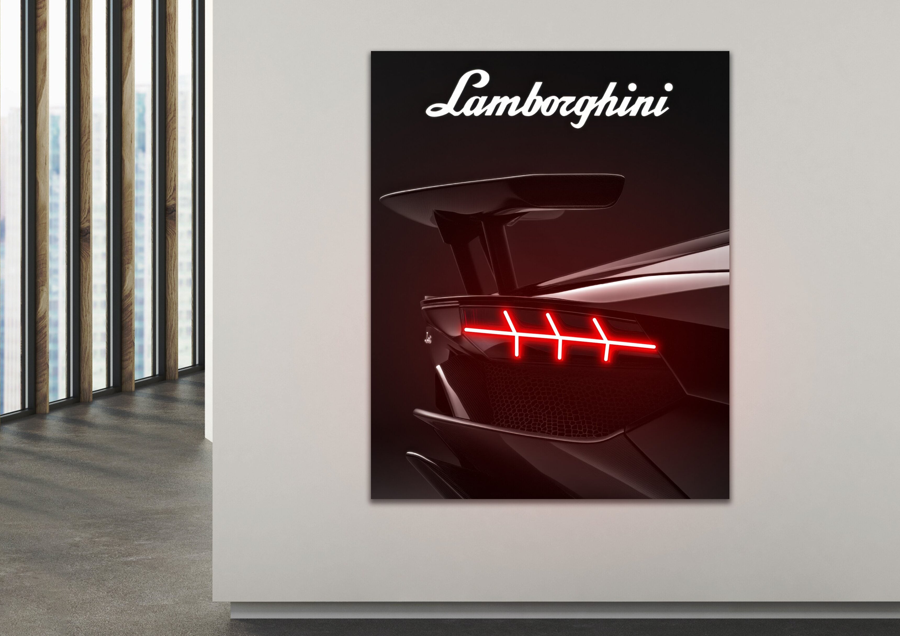 Quadro Lamborghini com Led