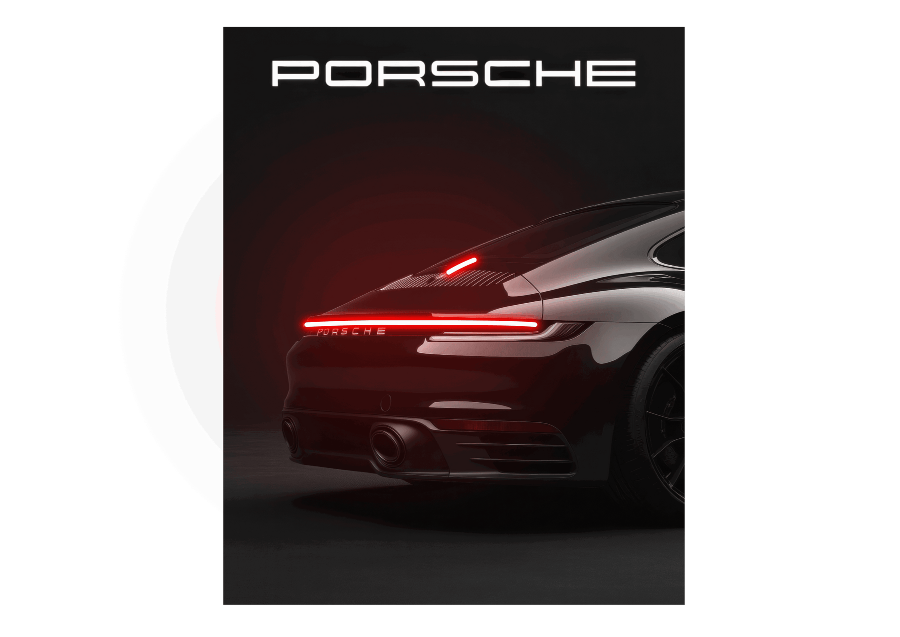 Quadro Porsche com Led