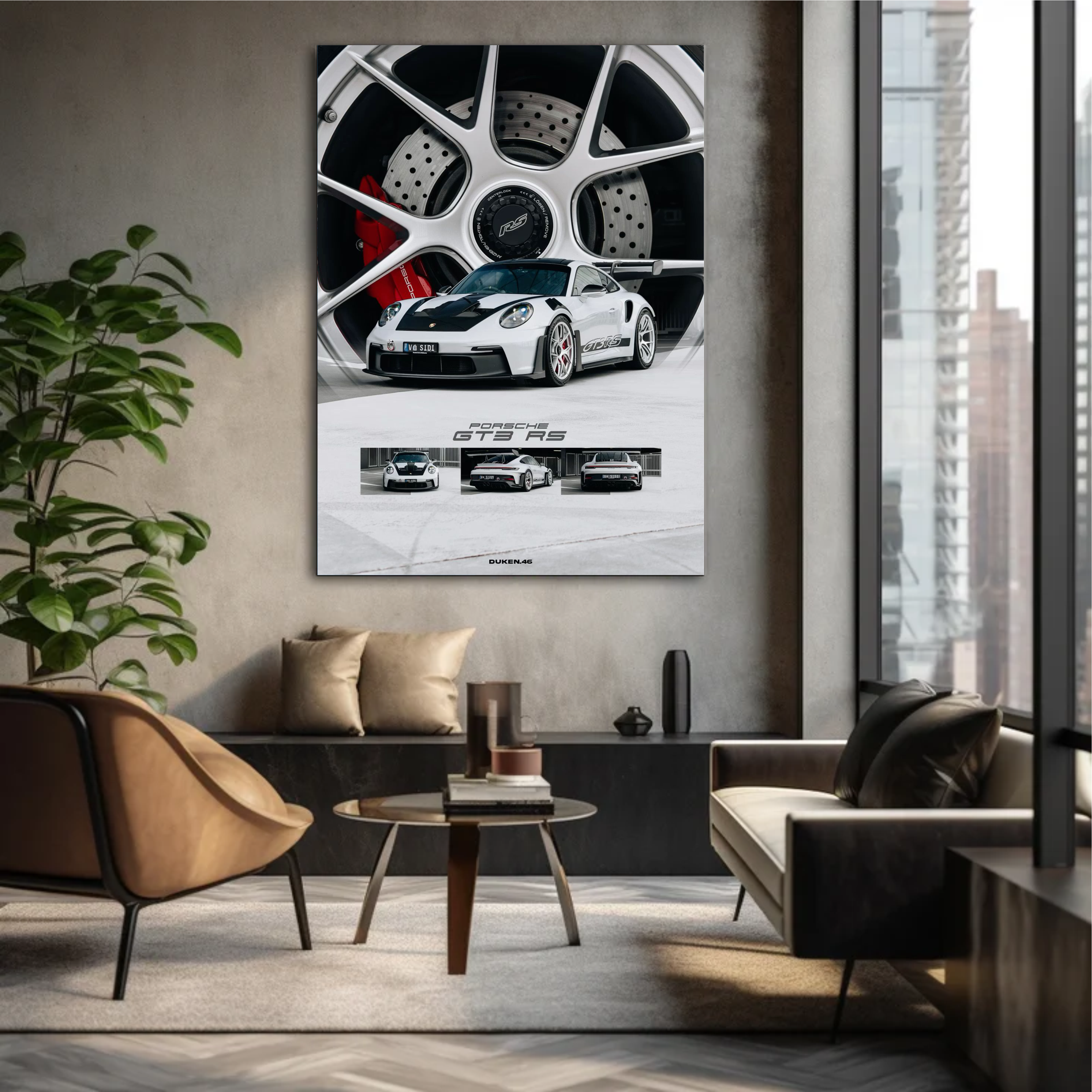 Quadro Porsche GT3 RS White