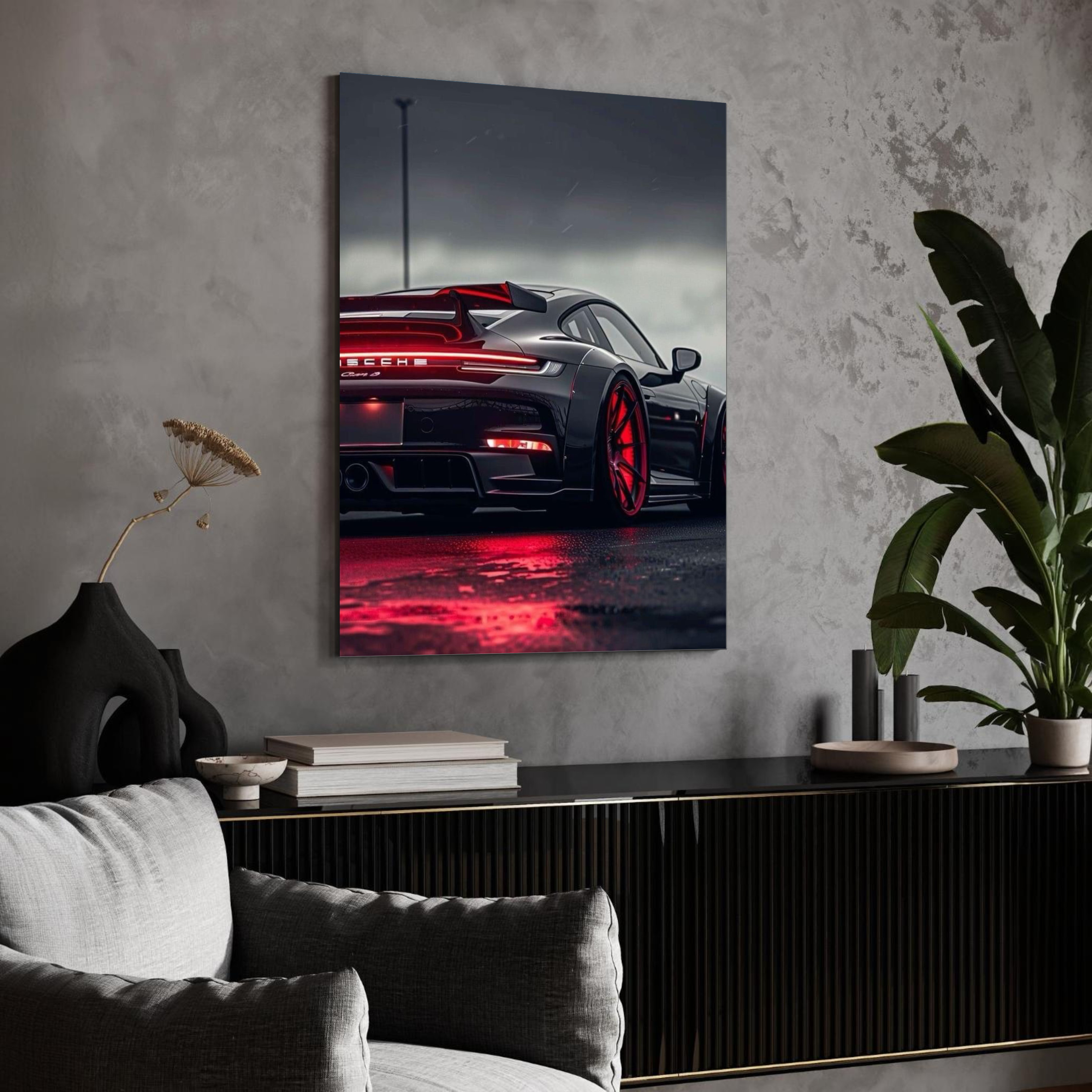 Quadro Porsche Lanterna Traseira