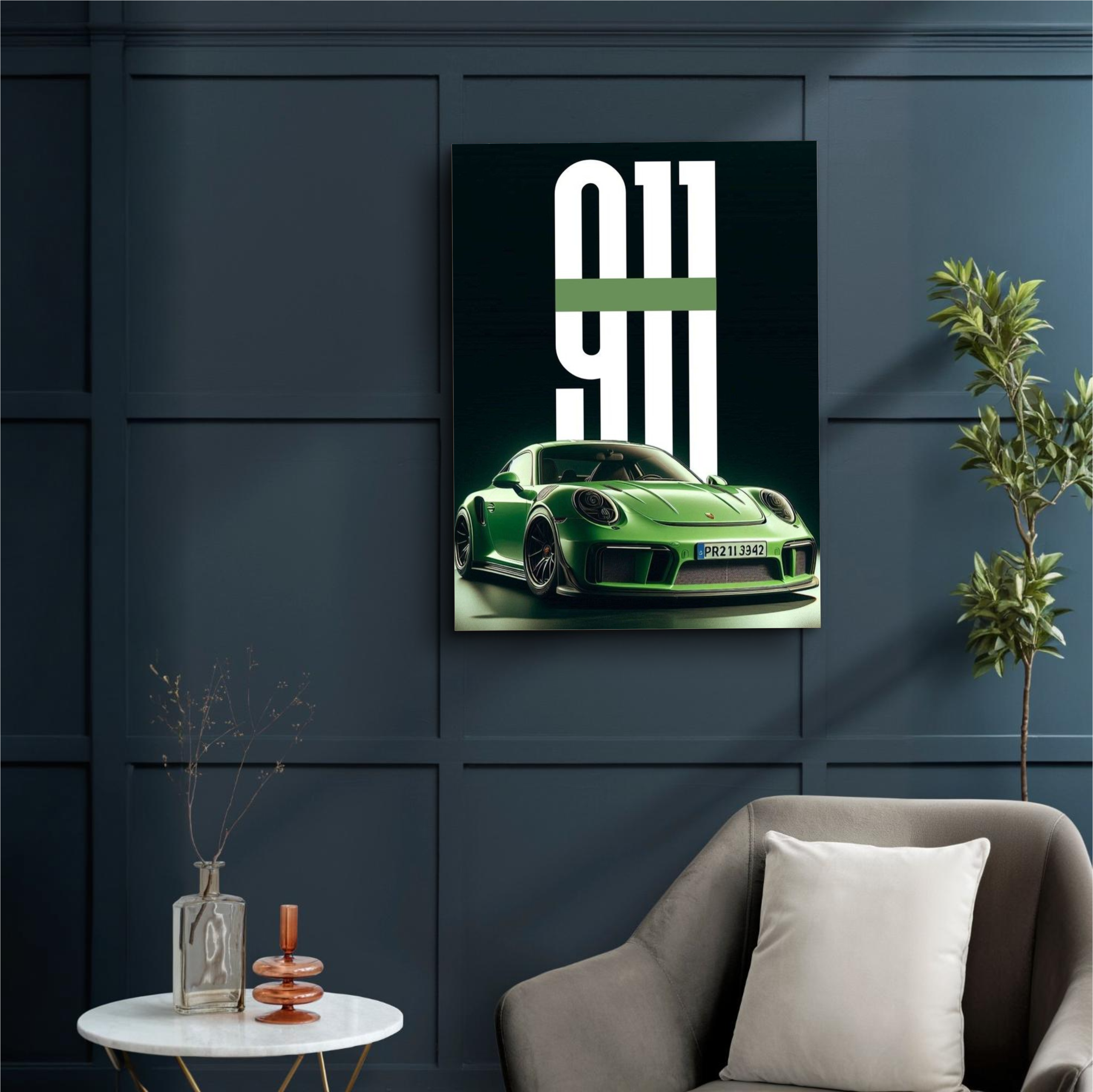 Quadro Porsche 911 Green