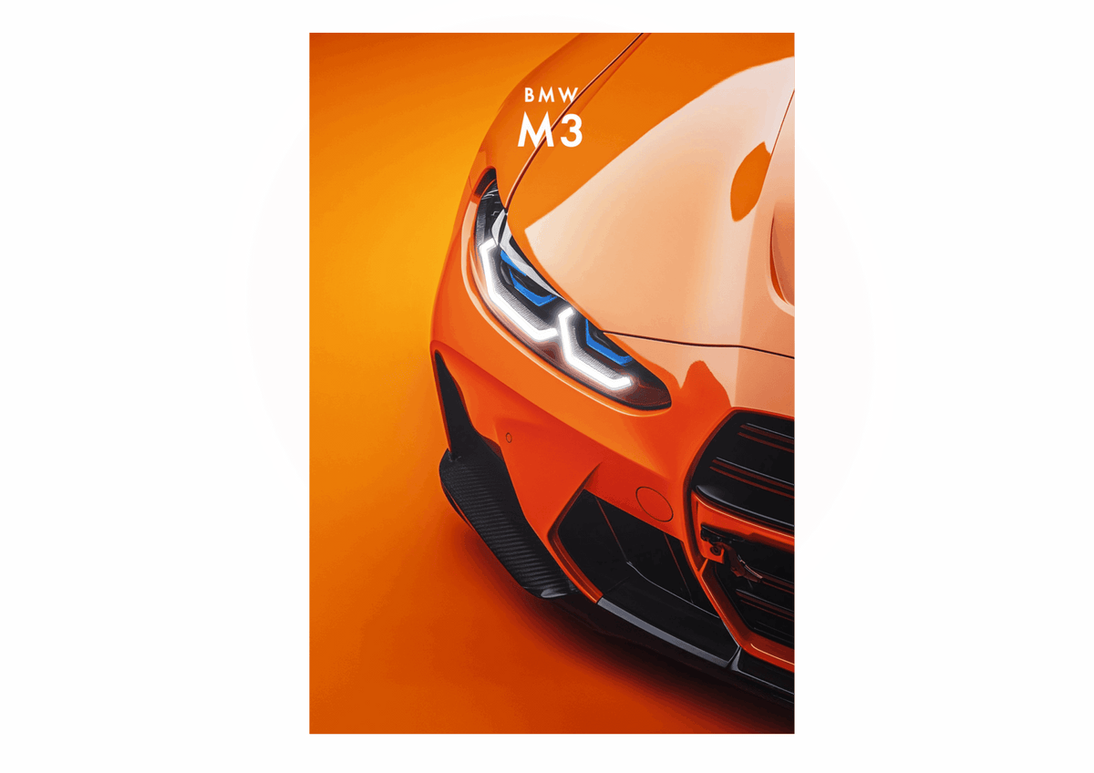 Quadro BMW com Led