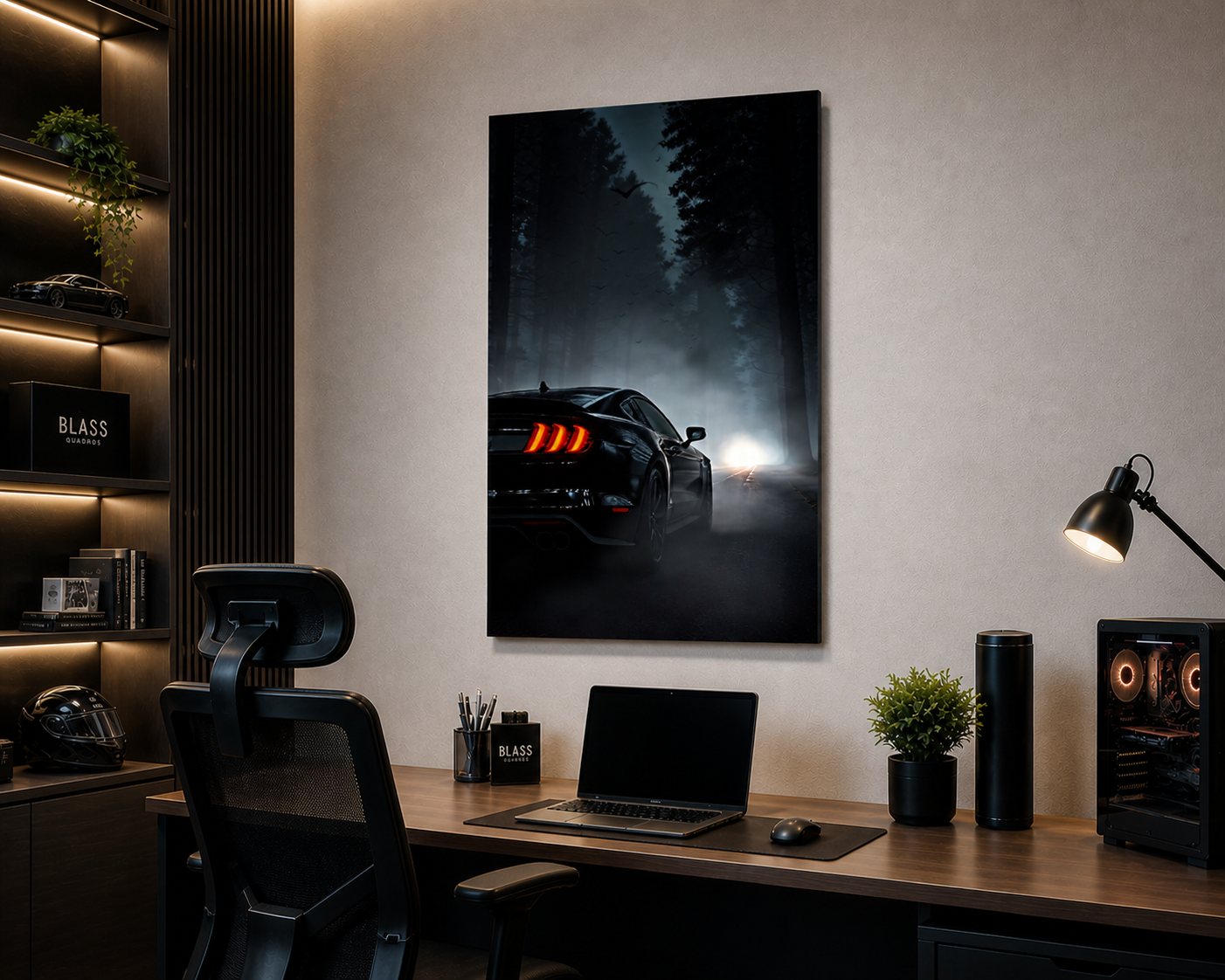 Quadro com LED Mustang CL01