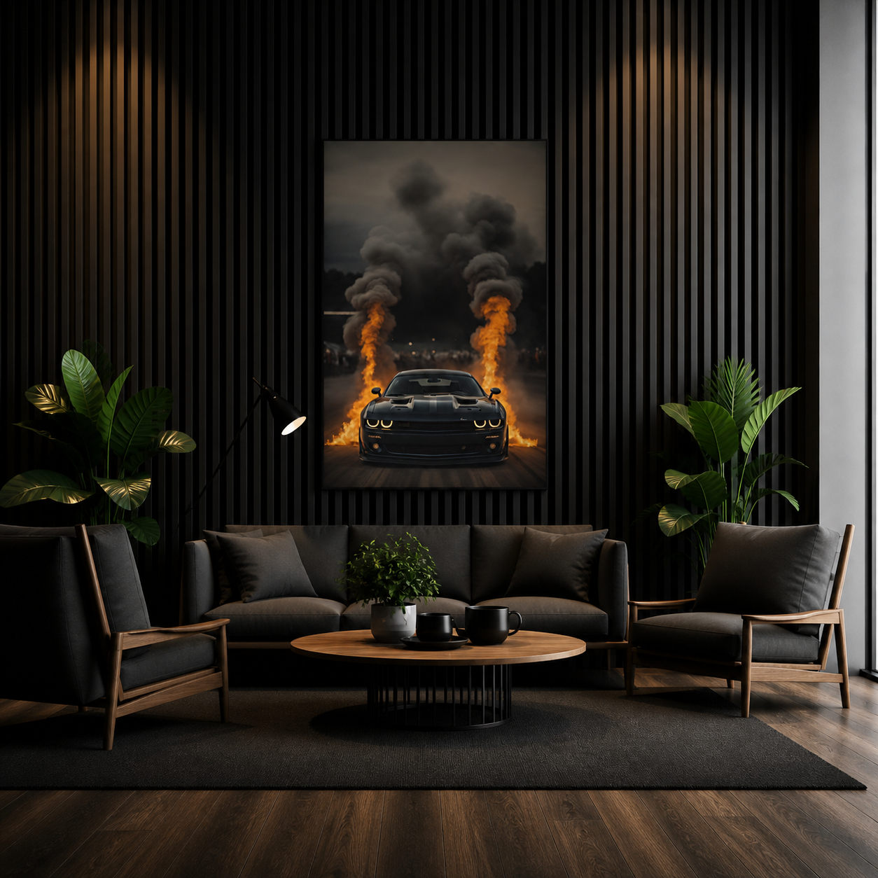 Quadro com LED Mustang CL02