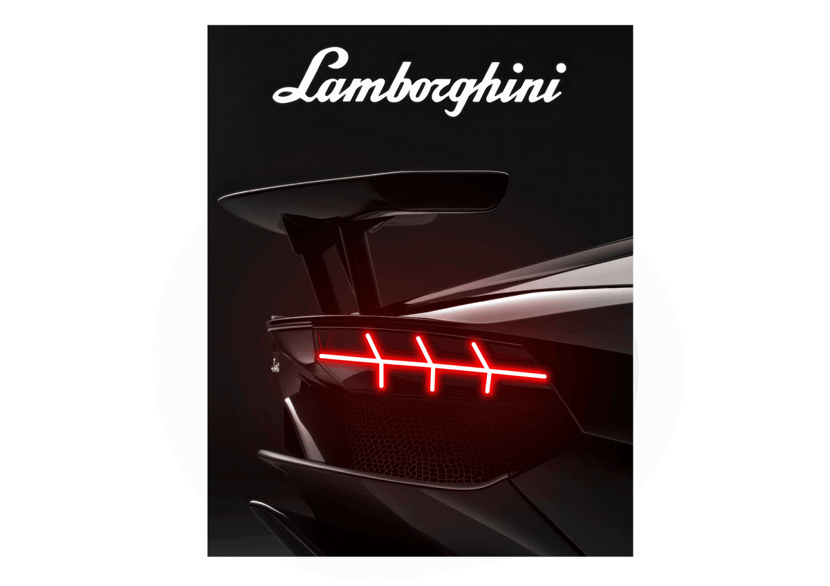Quadro Lamborghini com Led