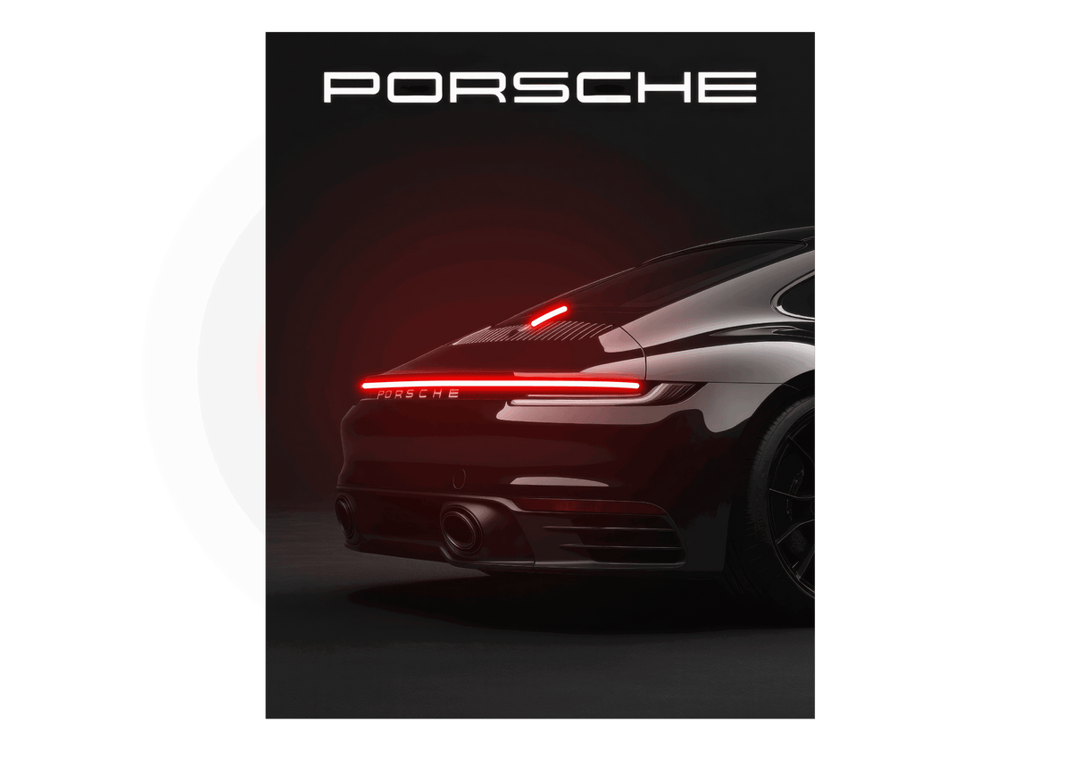 Quadro Porsche com Led